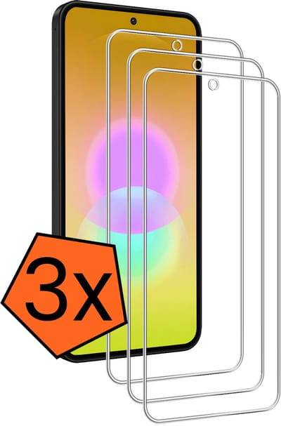 Screenprotector - 3 Stuks - Geschikt voor Samsung Galaxy A27 - Extra Sterk - Gehard Glas - Beschermglas - Tempered Glass - Screen Protector