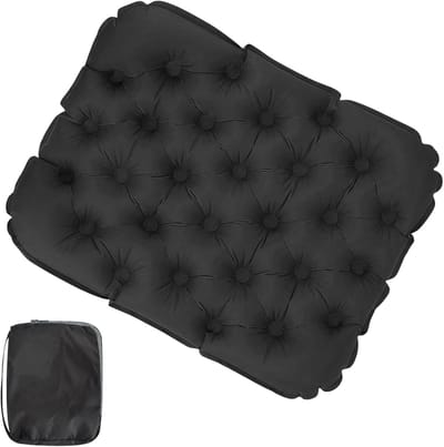 Thijox - Opblaasbaar Campingzitkussen - Draagbaar Waterdicht Zitkussen - Lichtgewicht Nylon Outdoor Zitmat voor Strand, Wandelen, Vissen en Boottochte