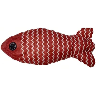 1 stuks Katten Speelgoed Kattenkruid Vis Huisdier Kauwspeeltjes voor Katten Grappig Interactief Zacht Simulatie Vis Kitten Training Speelspeeltje Kat Benodigdheden Azabu Mint Fish-red