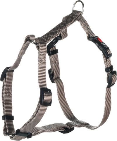 Flamingo Ziggi H-harnas - Harnas Honden - H-harnas Ziggi Greige S 35-50cm 15mm - 1st - 138098 - 1st