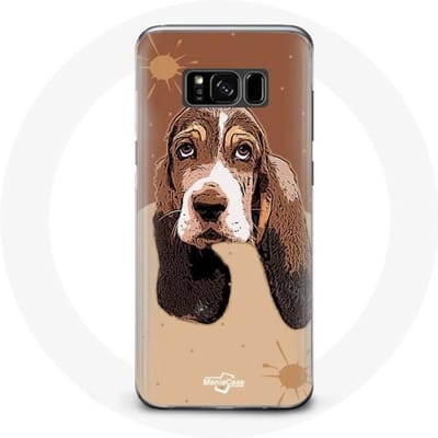 Case voor Samsung Galaxy S8 Basset Hound Dog-gezicht