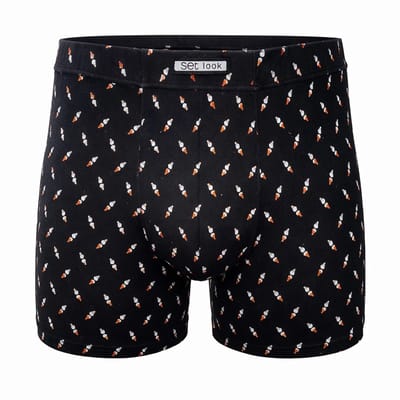 Set heren boxershort - Microvezel - 1-pack - maat M - Juanola - zwart