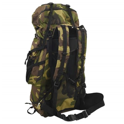 vidaXL - Wandelrugzak - 80 - L - camouflage - oxford - stof - groen