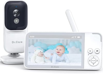 Babyfoon met Camera en 3.5" Scherm – Video Monitor met Nachtzicht en 2-Weg Audio