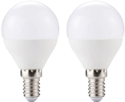 Kobi LED Lamp Mini Bolvorm E14 6W - 470lm - 6000K - 230V - Voor Keuken, Toilet of Technische Verlichting - 2 stuks