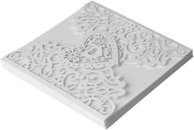 Elegante Trouwaankondigingen met Enveloppen - 10 Stuks - Uitnodigingen voor Bruiloften, Verjaardagen en Verlovingen