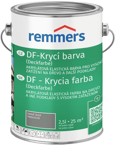 Remmers - DF Dekverf 5 l, Scandinavisch rood