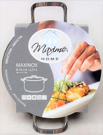 Kookpot inox dia.18cm - 2,5 liter
