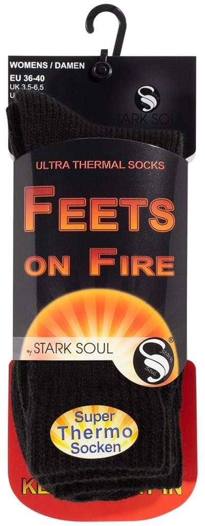 Stark Soul thermo sportsokken - thermosokken dames 36 40 zwart - 5x warmer!