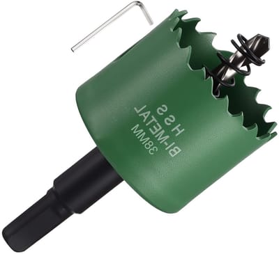 Gatzaag Bimetalen - Metaalboor Gatenboor - Gaten Maken - M42 Snelstaal - 38 mm - Groen