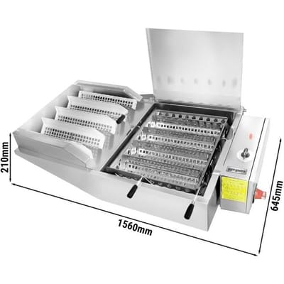 GGM Gastro Elektrische Donutfritteuse / Fettbackgerät - 3,6 kW - Kapazität: 240 Stück/h Zilver