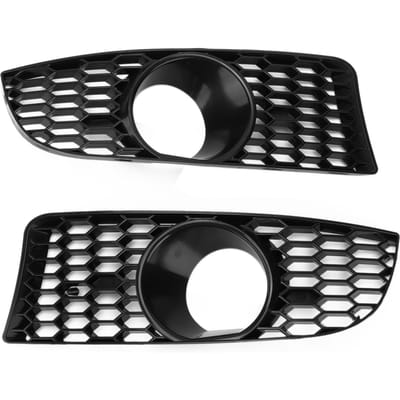 2 stuks voor M3 Stijl Voorbumper Mistlamp Grille Cover Accessoire Vervanging voor E90 E92 E93 black