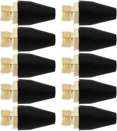 Cosensi- Luchtmondstuk 10 Stuks - Rubber/Legering - 1/8 Inch NPSM Draad - Beschermende Tips - Duurzaam - Slijtvast - Luchtmondstukken