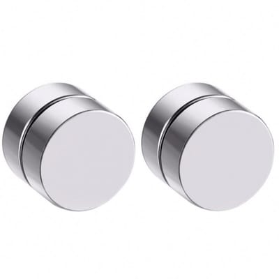 Magneet oorbellen rvs 8 mm