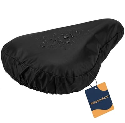 Dailygoods- Fietszadeltas Waterdicht 27 cm - Zadelhoes - Fietszadelbeschermer - Zadelregenhoes - Zadelregenbescherming - Bescherming tegen vocht en vuil