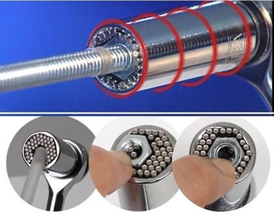 DisQounts Gator Grip universele doppenset - vervangt alle doppen van 7mm tot 19mm