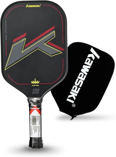 Pickleball Peddel - Sport Racket - Toernooi Niveau - Koolstofvezel Constructie - 42 cm Lengte - Zwart