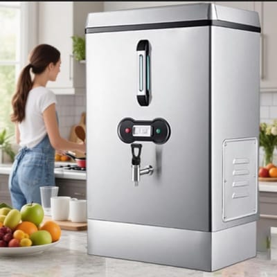 Waterkoker Boiler - Kokend Water Dispenser - Snel Koffie Thee - Koperen Verwarmingsbuis - 40L Capaciteit - Roestvrij Staal