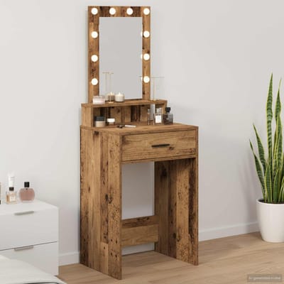 vidaXL - Kaptafel - Bruin - 50 - x - 41 - x - 140 - cm - Bewerkt - hout
