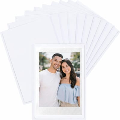 Set van 10 Herbruikbare Mini Magnetische Fotolijsten 9,5 x 6,3 cm voor Polaroid en Instax Foto's, Ideaal voor Koelkast en Postkaarten