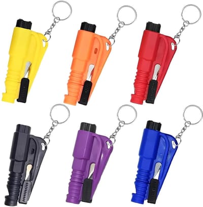 NTH products- Glasbreker 3-in-1 - Noodhamer - Gordelsnijder - Sleutelhanger - Auto-accessoires - Ideaal voor noodevacuatie
