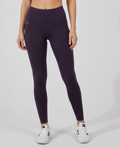 La V sportlegging basic Donkerpaars XS