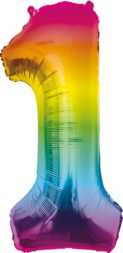 Foil Balloon 86 cm- no.1 Rainbow