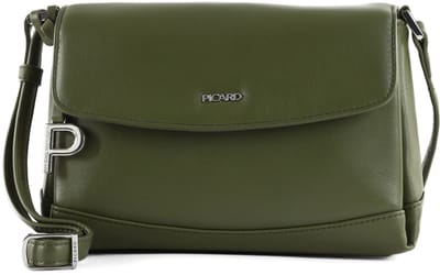 PICARD Leren schoudertas Really Shoulder Bag Olive olijfgroen