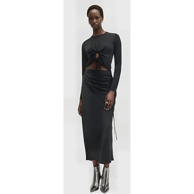 AllSaints Xylia Ls Top Black Maat: 10 | Blouses Outlet | Dames | Zwart
