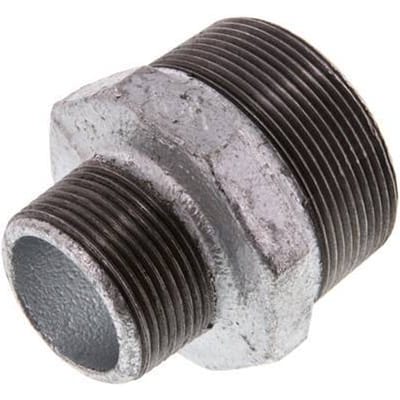 R 2'' x R 1 1/4'' Verzinkt Gietijzeren Borstnippel 25 Bar