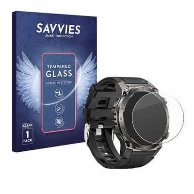 Savvies - Glas Screenprotector voor Dekelife G55 1.46" - Gehard Beschermglas 9H
