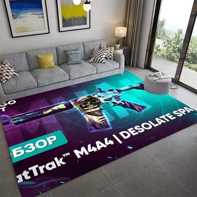 P-pistool Bedrukt Tapijt Mode Yoga Mat Antislip Tapijt Slaapkamer Decoratie Buiten Tapijt Slaapkamer Verjaardagscadeau 40x60cm gray