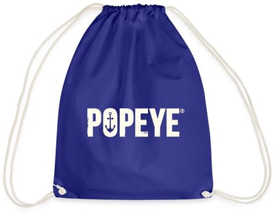 Popeye White Titel Gymtas
