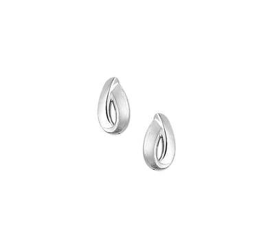 Oorknoppen Poli/mat Zilver Gerhodineerd Mat Glanzend 13 mm x 7 mm