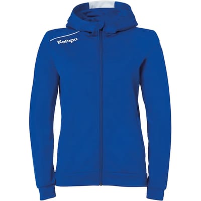 Kempa Player Hood Jacket Dames - sportvest - blauw/wit