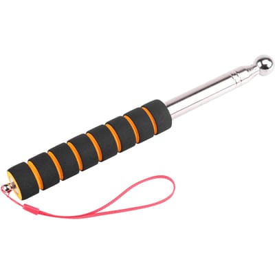Marteau de Détection de Tambour Creux Télescopique Vérificateur de Cavités pour Carrelage Tige Épaisse Réglable pour Décoration de Maison Inspection orange