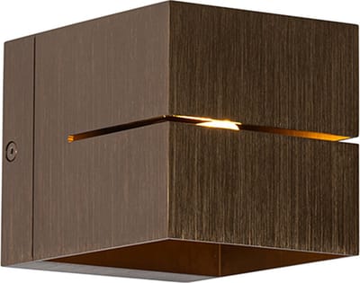 QAZQA transfer - Moderne Wandlamp voor binnen - 1 lichts - D 12.18 cm - Brons - Woonkamer | Slaapkamer | Keuken