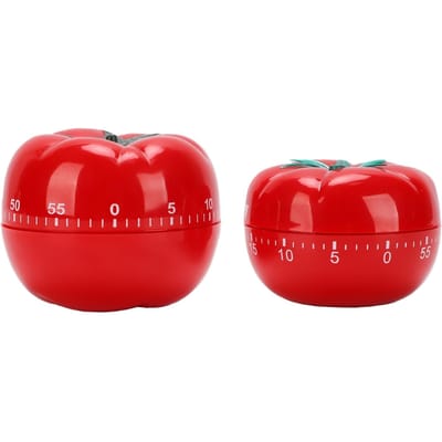 2 STUKS Mechanische Timers Tomaatvormige Handmatige Timer voor Keuken Koken Bakken Huis Klaslokaal