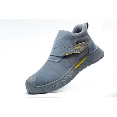 Chaussures d'hiver d'assurance travail Gardent au chaud, Anti-écrasement et Anti-perforation Chaussures en coton Protègent la sécurité Chaussures de travail 46 gray