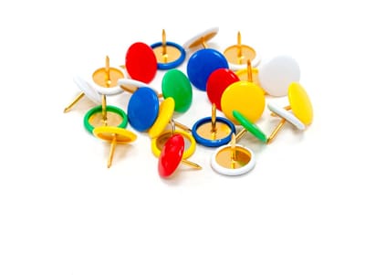 SOHO Punaises – Punaises voor prikbord – Pushpins– Gekleurde punaises – 100 stuks