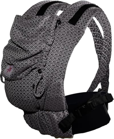 Babydrager Flip X biologisch katoen, meegroeiend 3,5-15 kg, ergonomisch ontwerp, Heart2Heart Stone