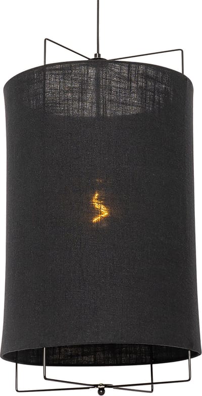 QAZQA rich - Design Hanglamp - 1 lichts - Ø 40 cm - Zwart - Woonkamer | Slaapkamer | Keuken