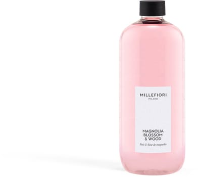 Millefiori Milano - Navulling voor Geurstokjes 500 ml - Magnolia Blossom & Wood - 9 tot 12 maanden