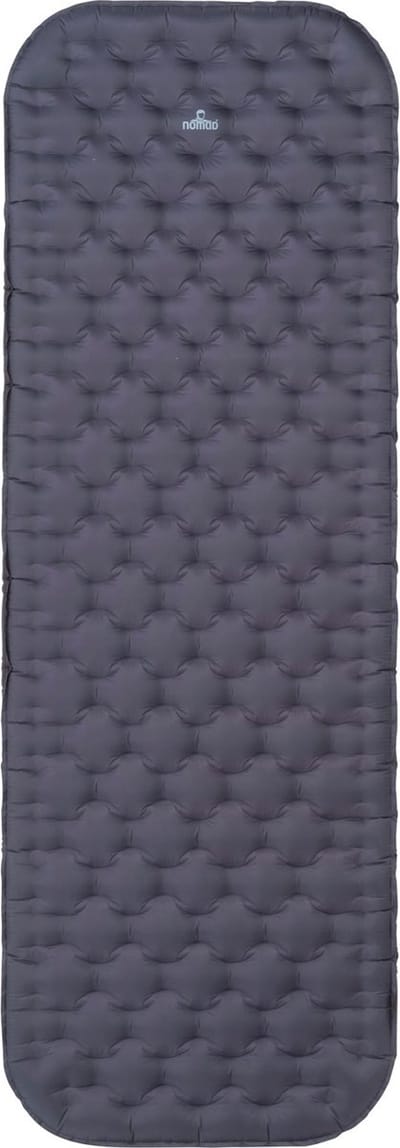 NOMAD® AirTec 3D Comfort Long Slaapmat | Black | 198×66×7 cm | Lichtgewicht & Stevig | 3D Vorm met Verticale Zijwanden | incl. Pompzak & Compact Pakformaat
