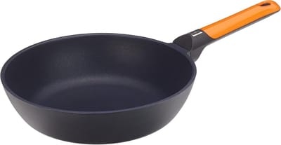 Koekenpan - Diepe pan - Intensief koken - Volledige inductiebodem - 28 cm - Oranje