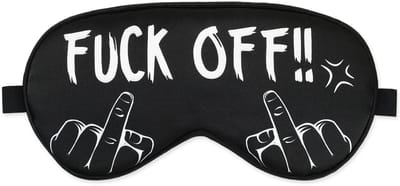 Dailygoods- Slaapmasker Satijn - Grappig Design met Middelvinger - Ademend en Lichtgewicht - Verduisteringsmasker - Comfortabel voor Vrouwen/Mannen