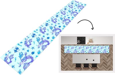 Keukenloper - Loper keuken - Patronen - Vis - Zeemeermin - Mermaid - 300x50 cm - Keukenloper vinyl