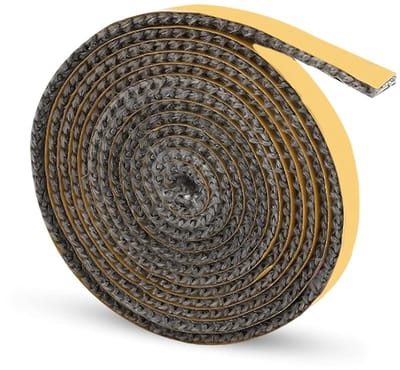Solidchoice- Afdichtband Hittebestendig - Zelfklevende Afdichting - Kachelpijp/Schoorsteenverlenging - Glasvezel - 2 mm × 10 mm × 2 m - 1 x Kacheldeur Afdichting - Kachelafdichting