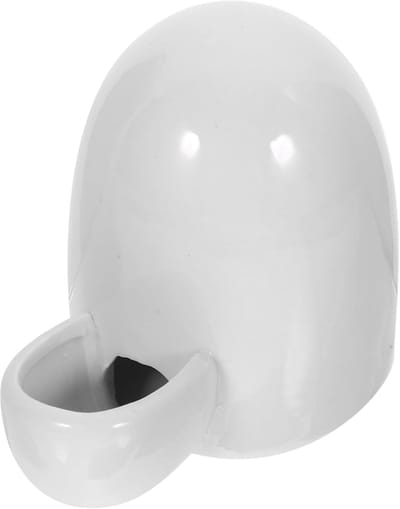 Automatische Voerbak - Dierenbak - Zelfstandig Voeren - Keramisch Materiaal - 200 ml Capaciteit - Wit