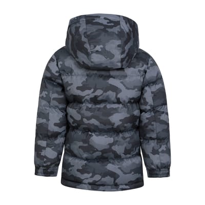 Mountain Warehouse Snow II bedrukte waterafstotende gewatteerde jas voor kinderen/Kinderen (Camo Groen)